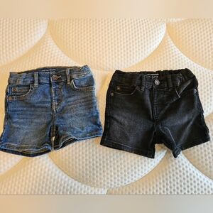 The Children's Place Blue and Black Denim Shorts